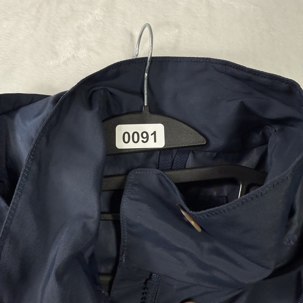 Lands End Jacket Womens Small Blue Hooded Waterproof Lightweight Button Full Zip - Picture 10 of 10